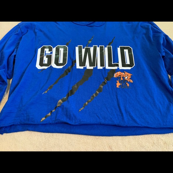VS PINK KY Kentucky Cats Wildcats Crop Top Shirt S - Picture 9 of 15